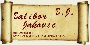 Dalibor Jaković vizit kartica